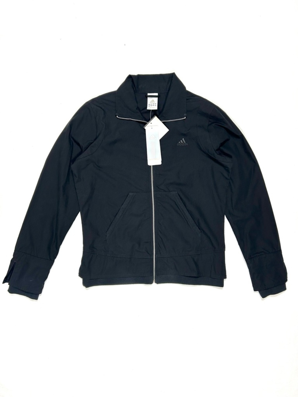 Vintage‎ Adidas Verve Woven Jacket Women’s Medium NWT 00’s Black Sporty Athletic